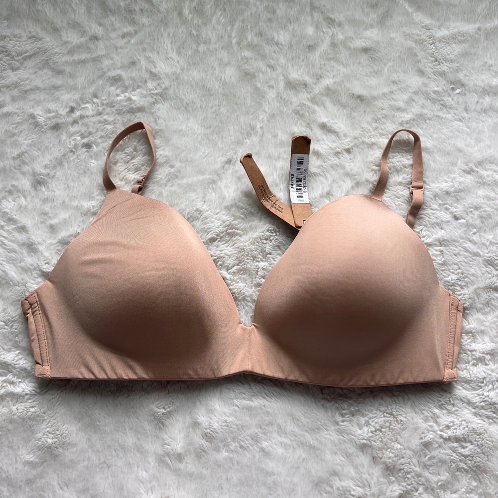 Skims Women's Wireless Form T-Shirt Bra Clay BR-LIG-10680W Size 32DD NEW